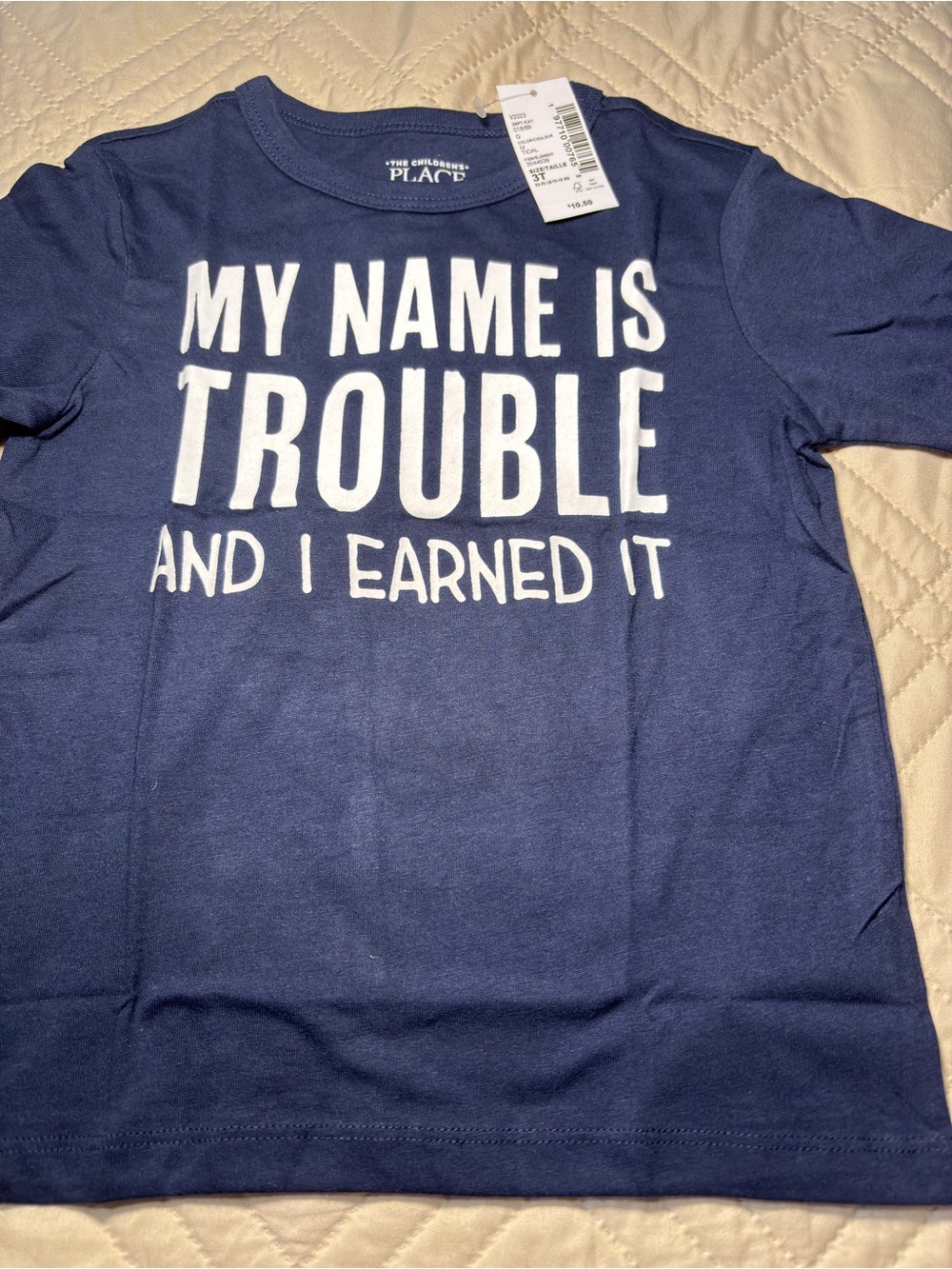 Children's Place 3T 'My Name Is Trouble' Graphic Tee